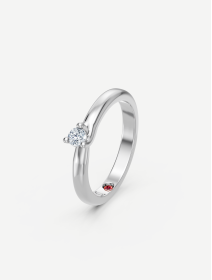 White Gold Diamond Ring 0.10 ct | MARRY ME by Ribas