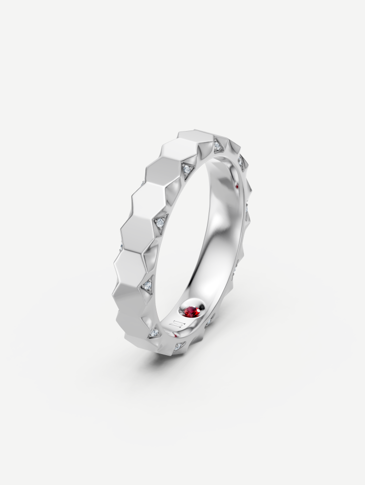 Signature White Gold Wedding Ring from 0.06 ct | MARRY ME