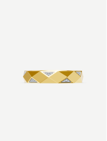 Signature Yellow Gold Diamond Wedding Ring 0.07 ct