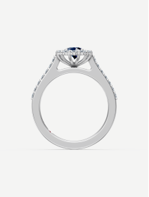 White Gold Sapphire and Diamond Ring from 1.35 ct | MARRY ME