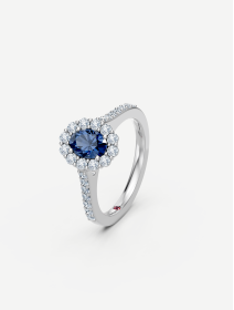 White Gold Sapphire and Diamond Ring from 1.35 ct | MARRY ME