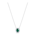 Necklaces with colored gemstones